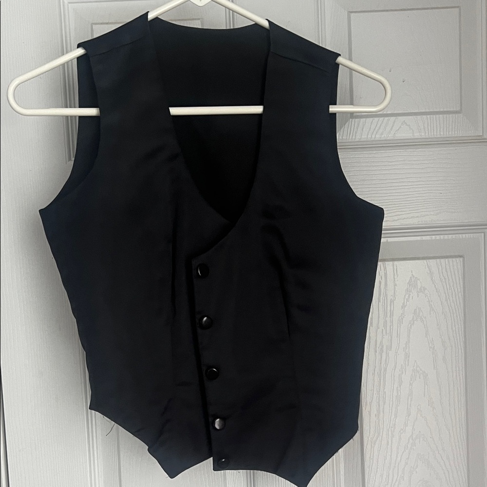 Black Button-Up Vest